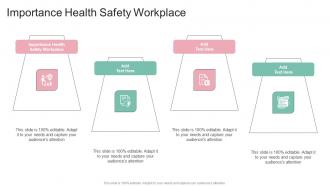 Importance Health Safety Workplace In Powerpoint And Google Slides Cpb