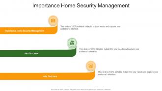 Importance Home Security Management In Powerpoint And Google Slides Cpb
