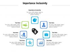 Importance inclusivity ppt powerpoint presentation infographic template professional cpb