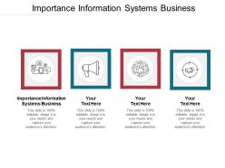 Importance information systems business ppt powerpoint presentation ideas graphic tips cpb