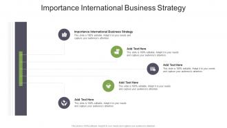 Importance International Business Strategy In Powerpoint And Google Slides Cpb