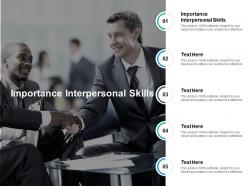 Importance interpersonal skills ppt powerpoint presentation professional gallery cpb