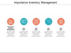 Importance inventory management ppt powerpoint presentation portfolio examples cpb