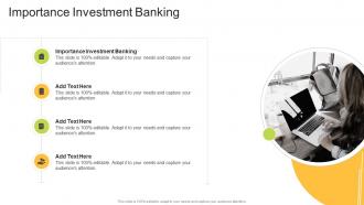 Importance Investment Banking In Powerpoint And Google Slides Cpb