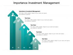 Importance investment management ppt powerpoint presentation model images cpb