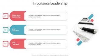 Importance Leadership In Powerpoint And Google Slides Cpb