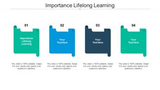 Importance lifelong learning ppt powerpoint presentation infographics grid cpb