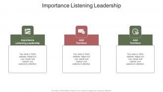 Importance Listening Leadership In Powerpoint And Google Slides Cpb