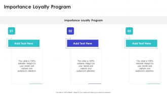 Importance Loyalty Program In Powerpoint And Google Slides Cpb