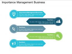 Importance management business ppt powerpoint presentation outline slideshow cpb