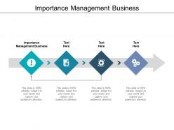 Importance management business ppt powerpoint presentation pictures designs download cpb