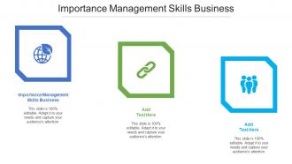 Importance Management Skills Business Ppt Powerpoint Presentation Pictures Cpb