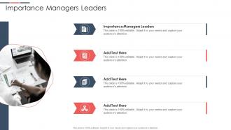 Importance Managers Leaders In Powerpoint And Google Slides Cpb
