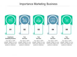 Importance marketing business ppt powerpoint presentation pictures slides cpb