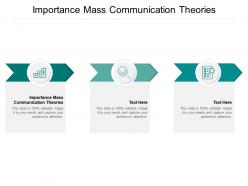 Importance mass communication theories ppt powerpoint presentation file infographic template cpb