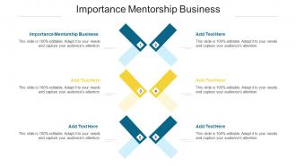 Importance Mentorship Business Ppt Powerpoint Presentation Inspiration Cpb