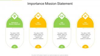 Importance Mission Statement In Powerpoint And Google Slides Cpb