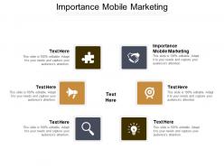 Importance mobile marketing ppt powerpoint presentation gallery slide cpb