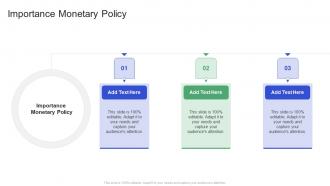 Importance Monetary Policy In Powerpoint And Google Slides Cpb