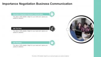 Importance Negotiation Business Communication In Powerpoint And Google Slides Cpb