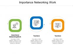 Importance networking work ppt powerpoint presentation infographics elements cpb