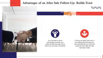 Importance Of After Sales Follow Up Training Ppt Researched Slides