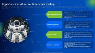 Importance Of AI In Real Time Stock Trading How AI Is Revolutionizing Finance Industry AI SS