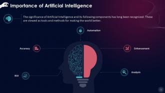 Importance Of Artificial Intelligence Training Ppt