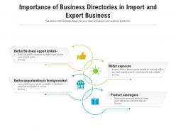 Importance Of Business Directories In Import And Export Business
