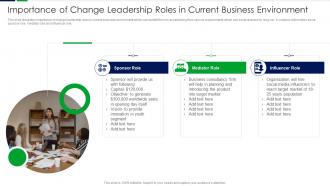 Importance Of Change Leadership Roles In Current Business Environment