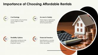 Importance Of Choosing Affordable Rentals PPT Example ST AI SS