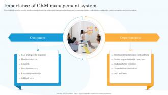 Importance Of Crm Management System Salesforce Company Profile Ppt Slides Demonstration