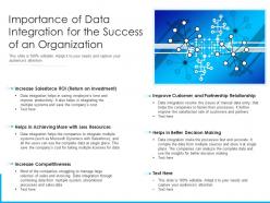 Importance of data integration for the success of an organization