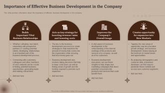 Importance Of Effective Business Development Business Development Strategies And Process