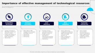 Importance Of Effective Management Of Technological Resources