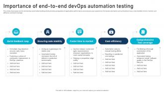Importance Of End To End Devops Automation Testing