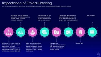 Importance of ethical hacking ppt powerpoint presentation styles graphics tutorials