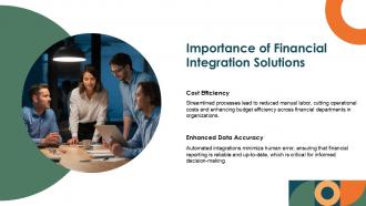 Importance Of Financial Integration Solutions Fintegration PPT Example ST AI SS