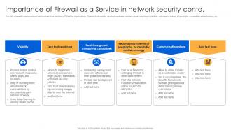 Importance Of Firewall As A Service In Network Security Firewall Virtualization Colorful Adaptable