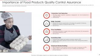 Importance Of Food Products Quality Control Assurance