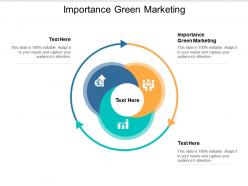 Importance of green marketing ppt powerpoint presentation ideas good cpb