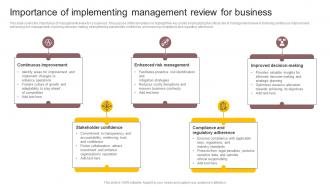 Importance Of Implementing Management Review For Business