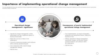 Importance Of Implementing Operational Change CM SS