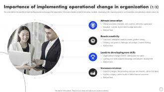 Importance Of Implementing Operational Implementing Operational Change CM SS