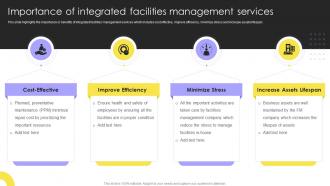 Importance Of Integrated Facilities Management Services Integrated Facility Management Services And Solutions