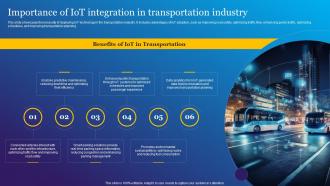 Importance Of IoT Integration In Impact Of IoT Technology In Revolutionizing IoT SS