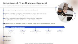 Importance Of IT And Business Alignment Ppt Pictures Infographic Template