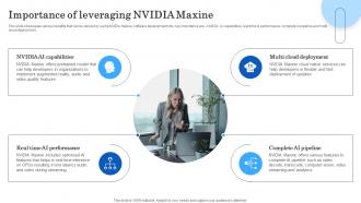 Importance Of Leveraging Nvidia Maxine Ai Powered Real Time AI SS V