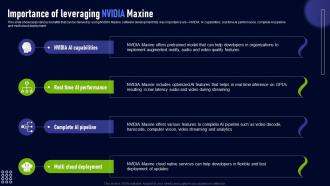 Importance Of Leveraging Nvidia Maxine Nvidia Maxine For Enhanced Video AI SS