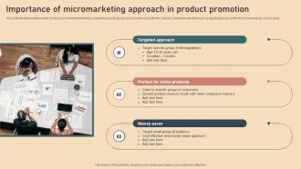 Importance Of Micromarketing Approach In Product Promotion